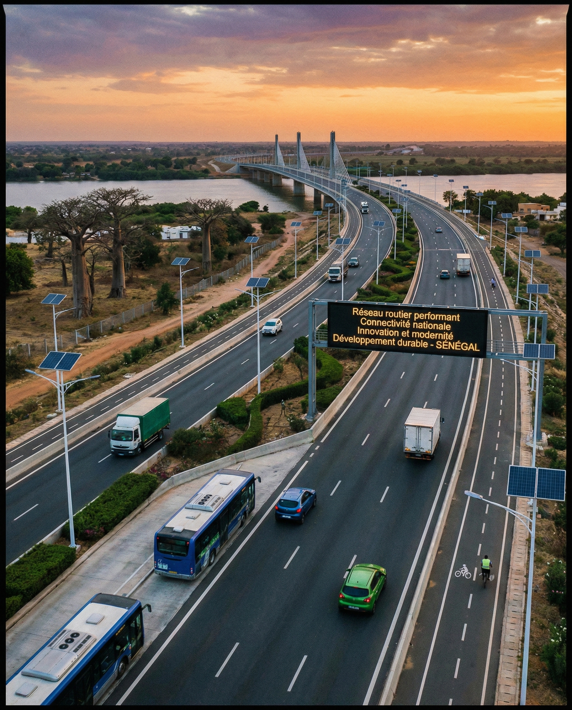 Pont réalisé par l'AGEROUTE